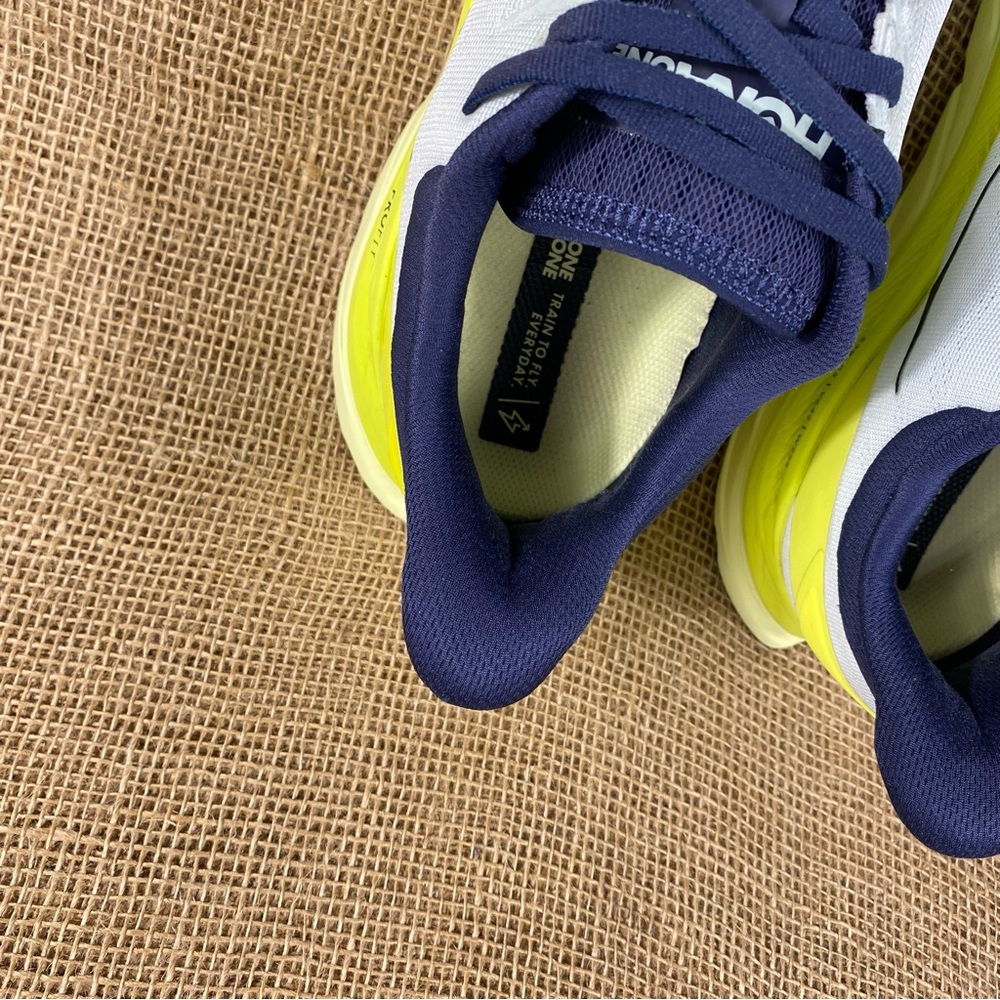 🛑SOLD🛑  Hoka One One Running Shoes Mach 4 Walking White Neon Lite Weight 12 D - Picture 11 of 13